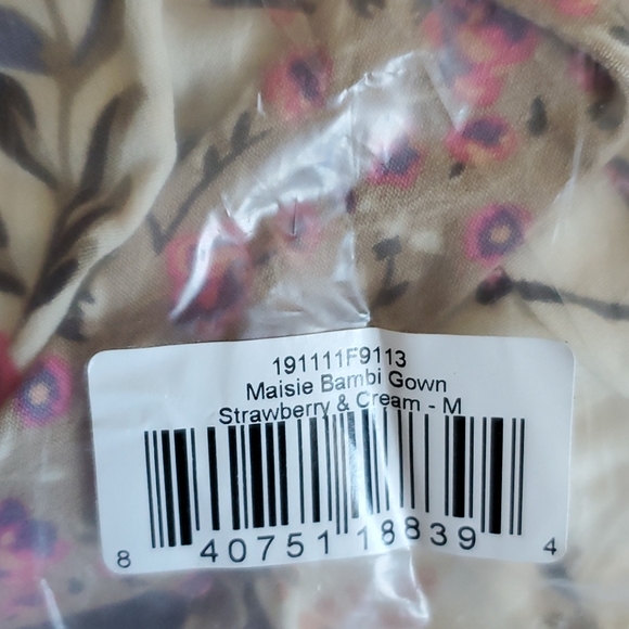 NWT Spell Masie Bambi Gown - Strawberry-Cream - Picture 4 of 5